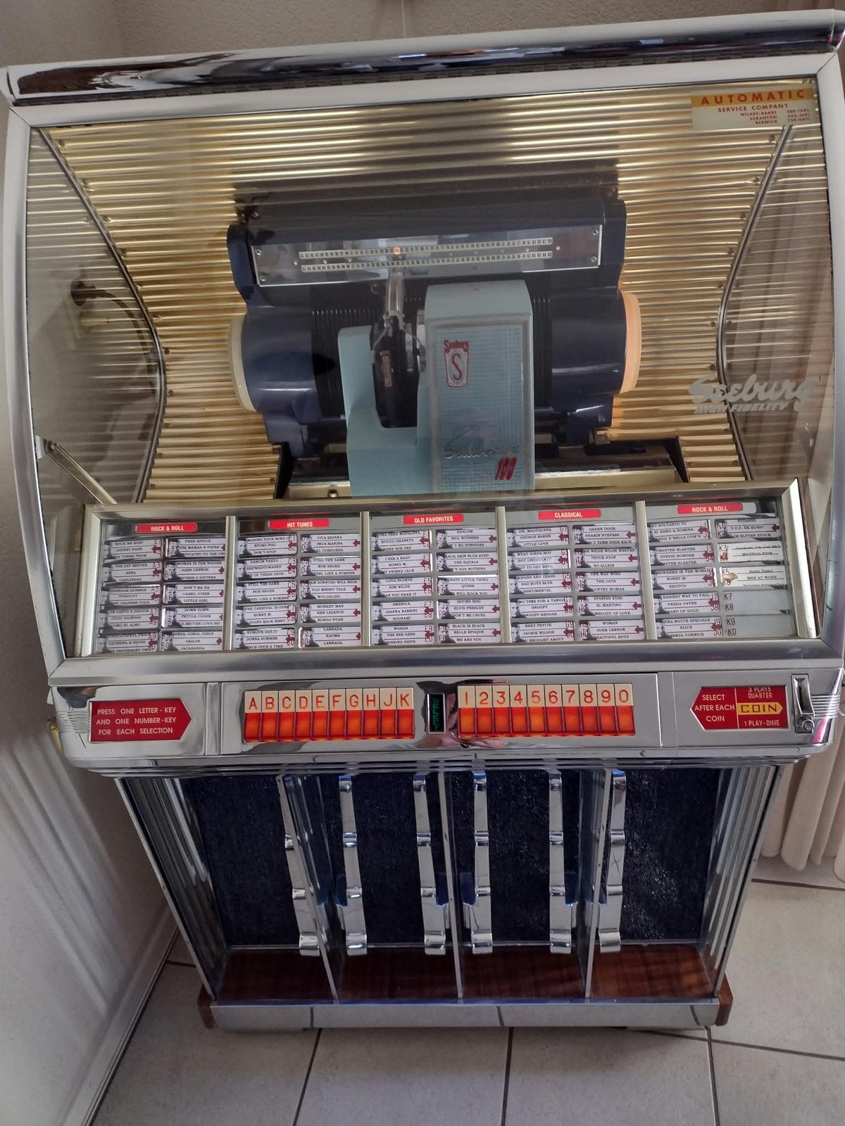 Seeburg 100 R jukebox, Ophalen, Zo goed als nieuw, 1970 tot heden, Overige merken