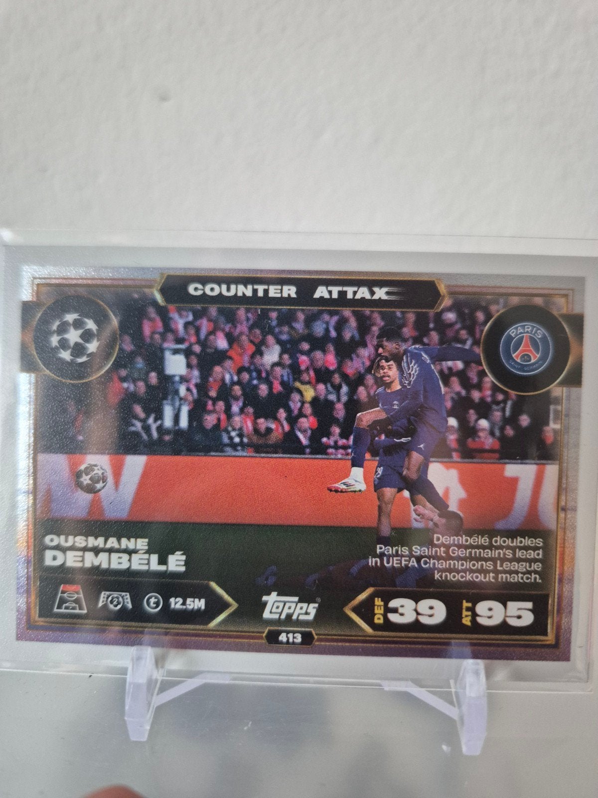 Ousmane Dembélé Topps Counter Attax Champions League, Ophalen of Verzenden, Nieuw, Plaatje