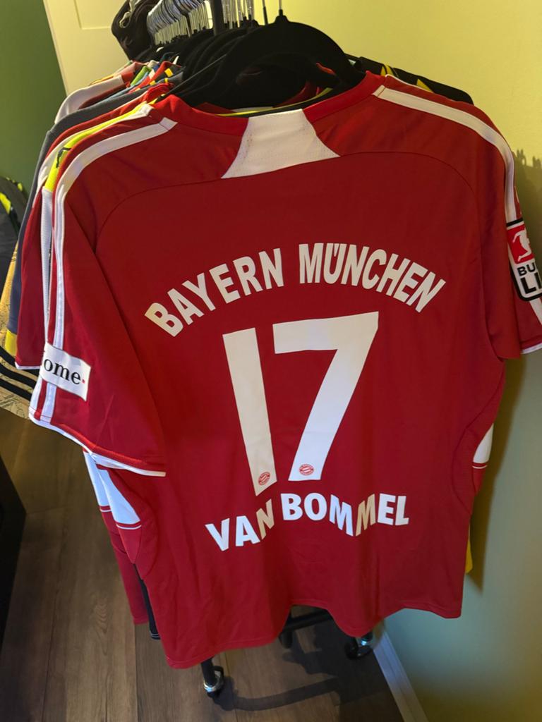 Bayern München thuisshirt 2007/2009 Bommel #17 Bundesliga XL, Maat 56/58 (XL), Ophalen of Verzenden, Voetbal, Gedragen