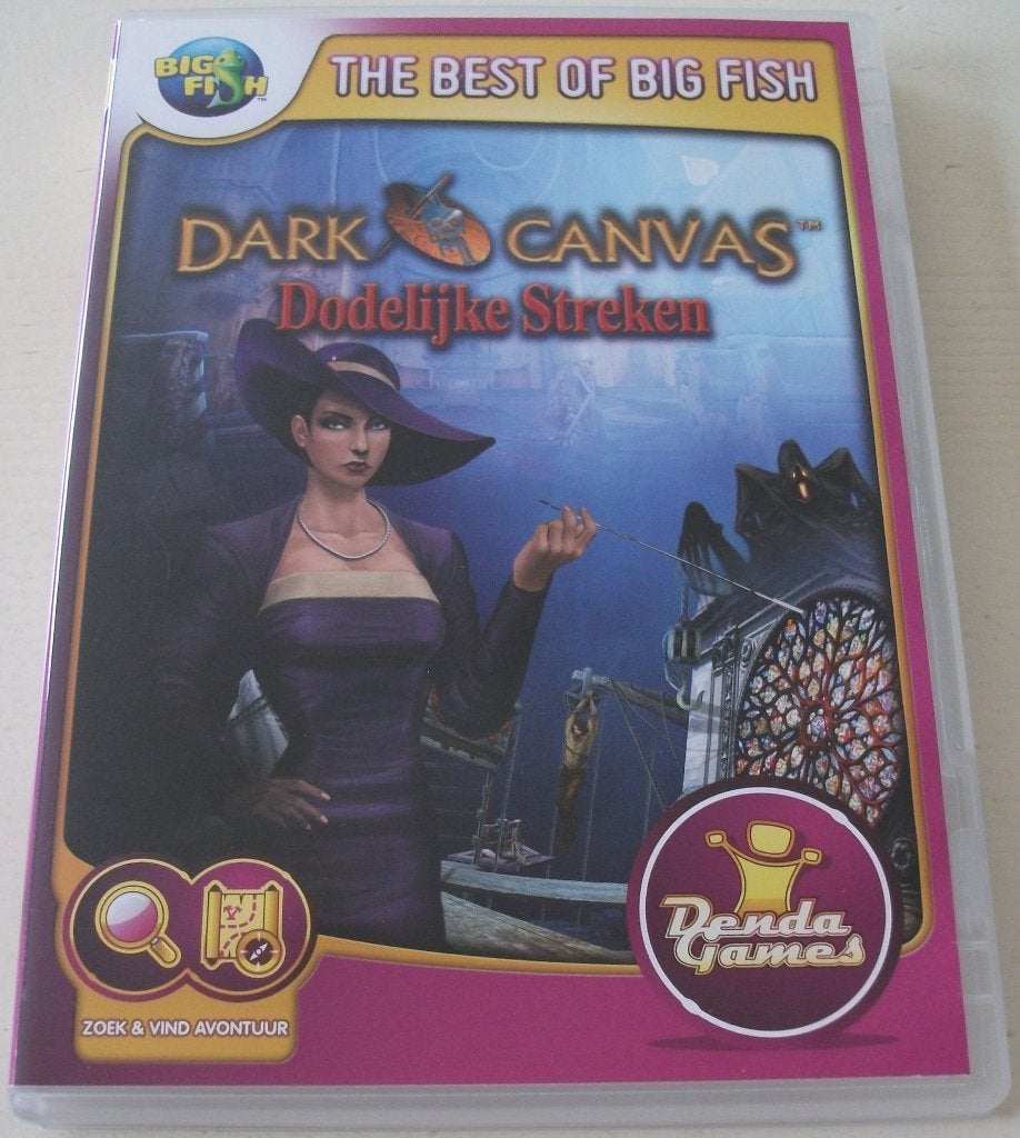 PC Game *** DARK CANVAS *** Dodelijke Streken, Puzzel en Educatief, 1 speler, Ophalen of Verzenden, Zo goed als nieuw