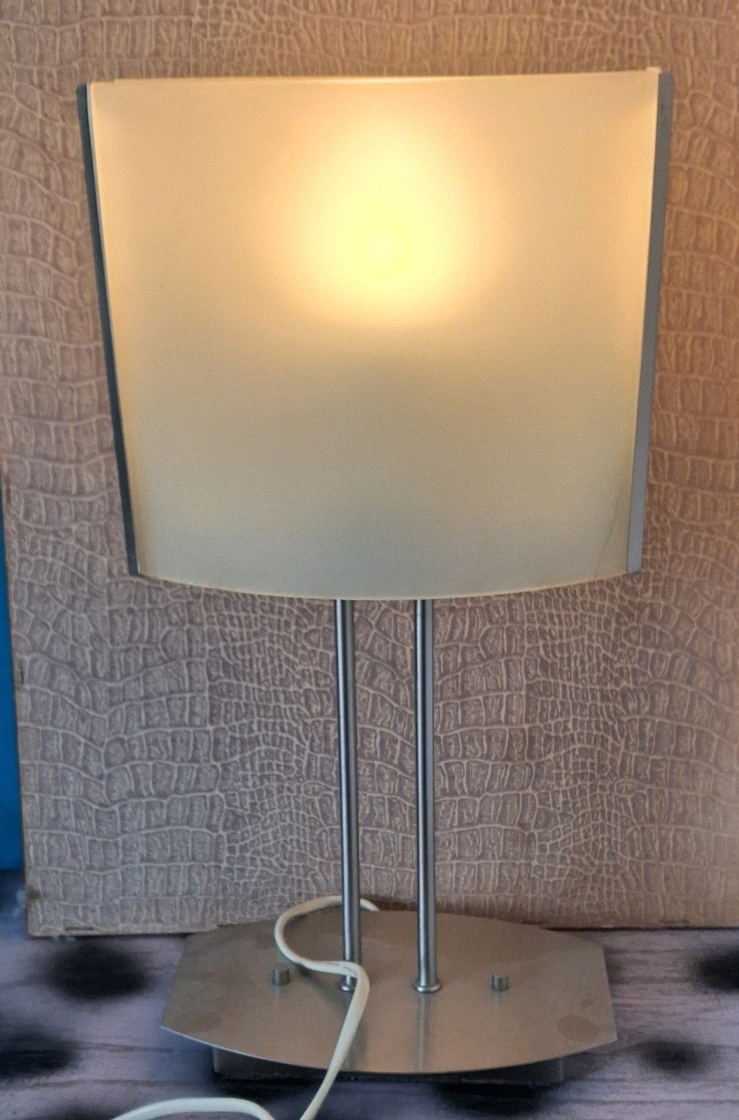 Tafellamp.  Pierluigi Cerri ? 39 cm., Ophalen, Zo goed als nieuw, Glas
