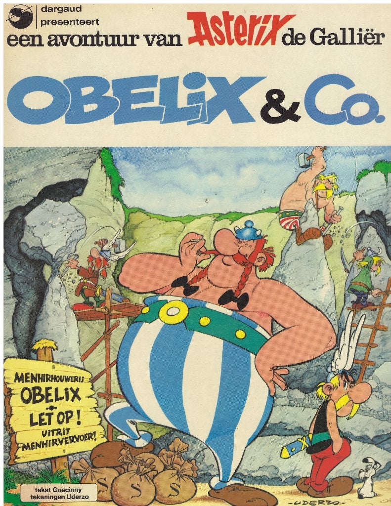 Asterix — 5 delen, Dargaud/Oberon-editie, jaren '70, René Goscinny, Albert Uderzo, Meerdere stripboeken, Ophalen, Gelezen