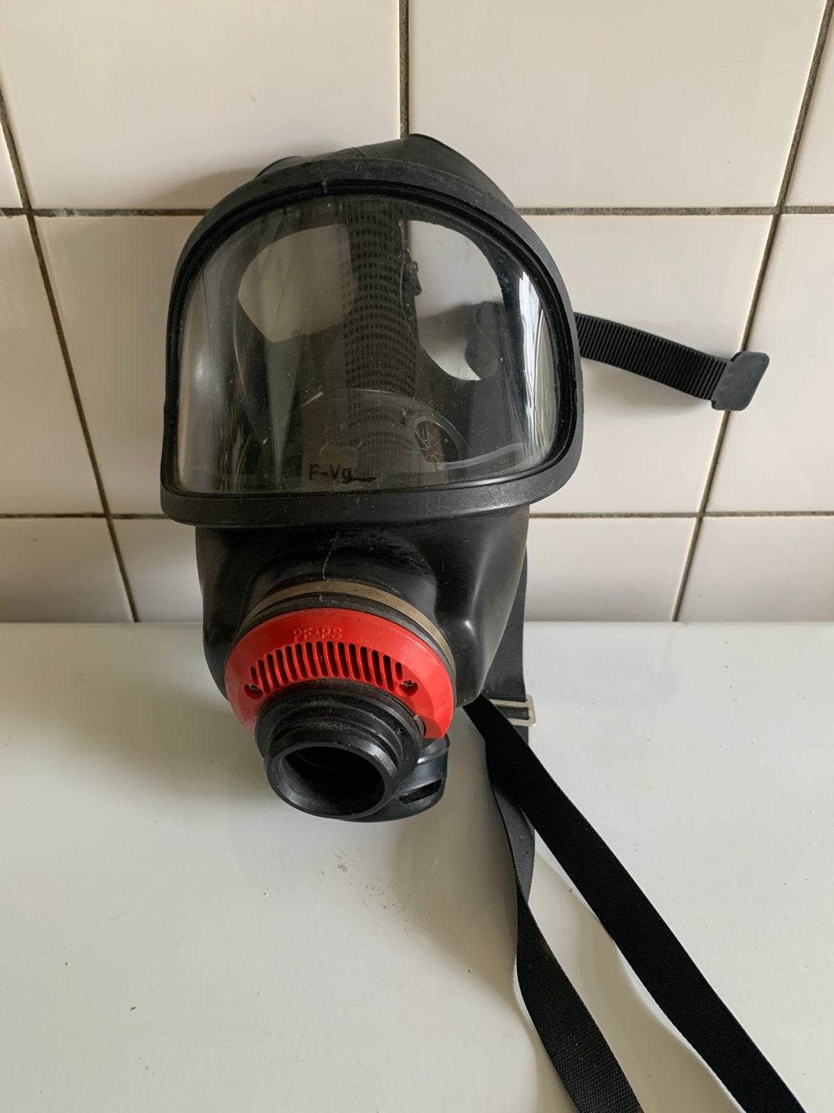 Volgelaatsmasker F-VG, ideaal voor bescherming, Ophalen of Verzenden, Gebruikt, Volgelaatsmaskers