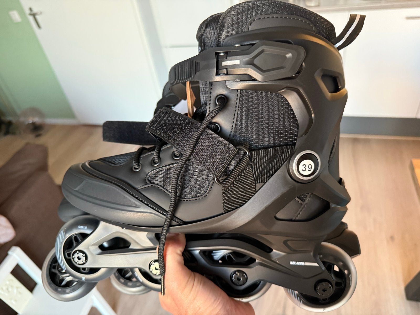 Oxelo fitness skates FIT100 Nieuw zwart zilver maat 39, Overige merken, Overige typen, Nieuw, Ophalen of Verzenden