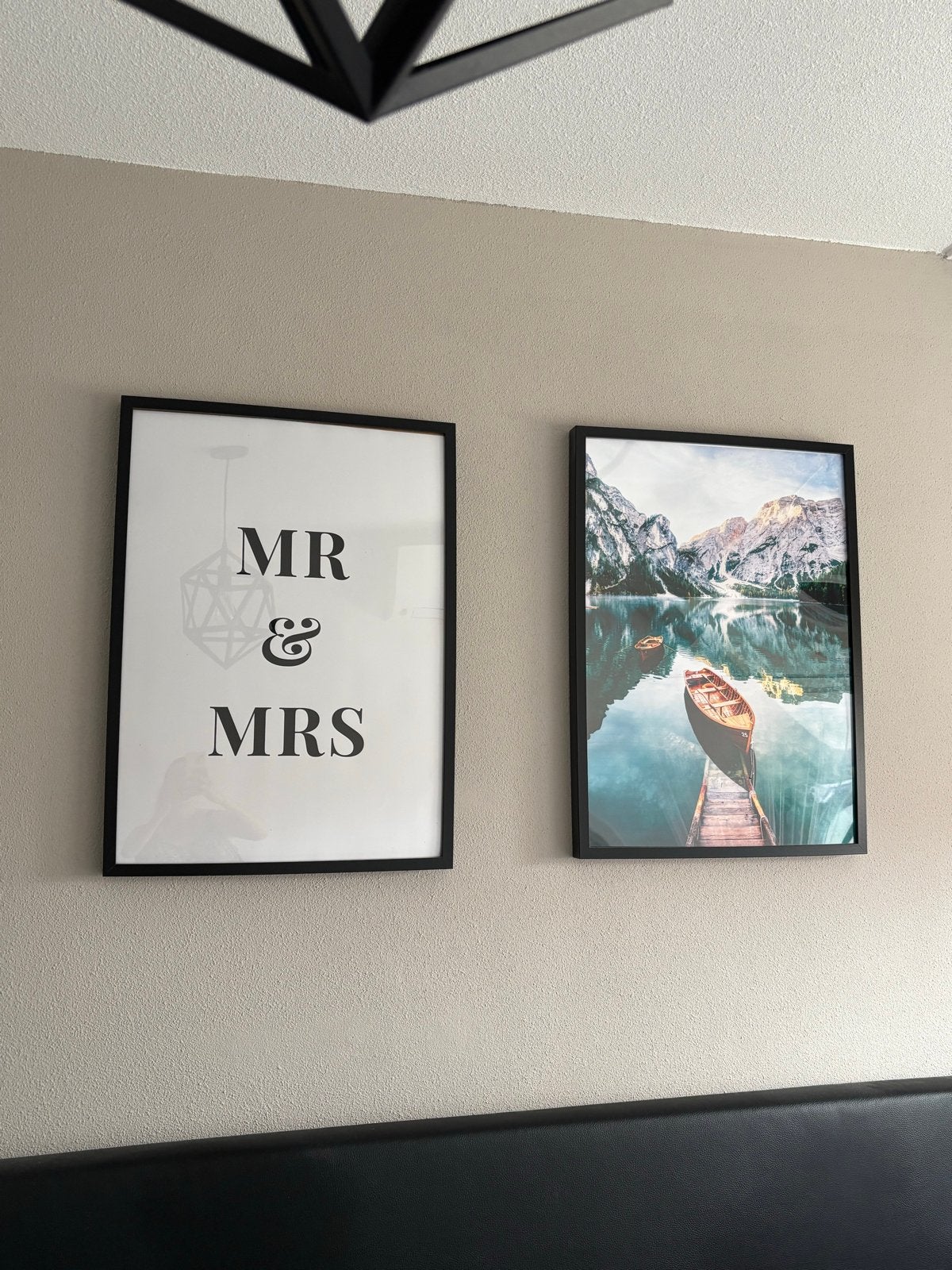 2x IKEA Ribba fotolijsten 50x70cm, Ophalen of Verzenden, Zo goed als nieuw, Fotolijst, Hout
