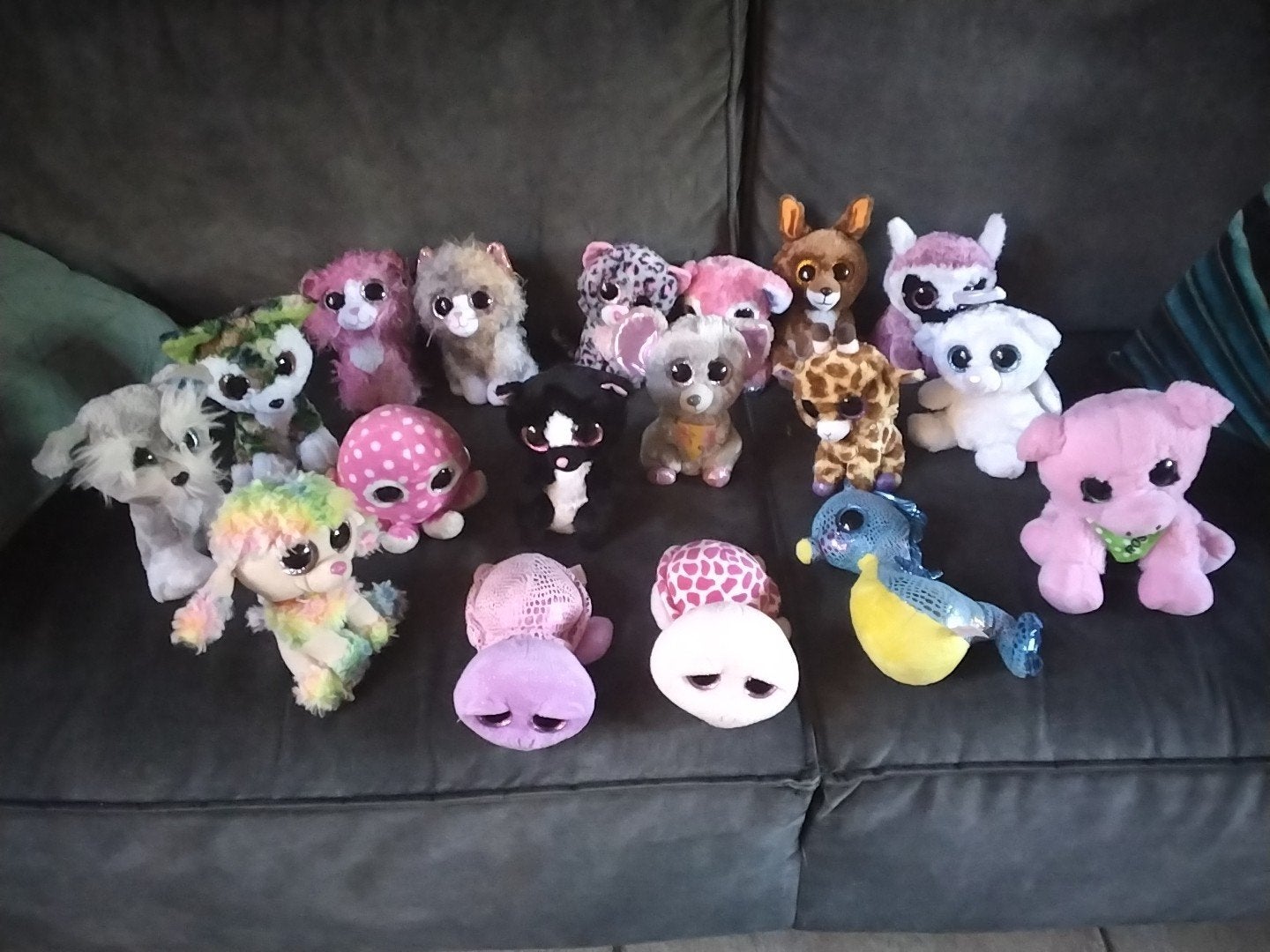 TY Beanie Boos glitter knuffels - Zo goed als nieuw, Overige typen, Ophalen of Verzenden, Klein (minder dan 20 cm), Ty