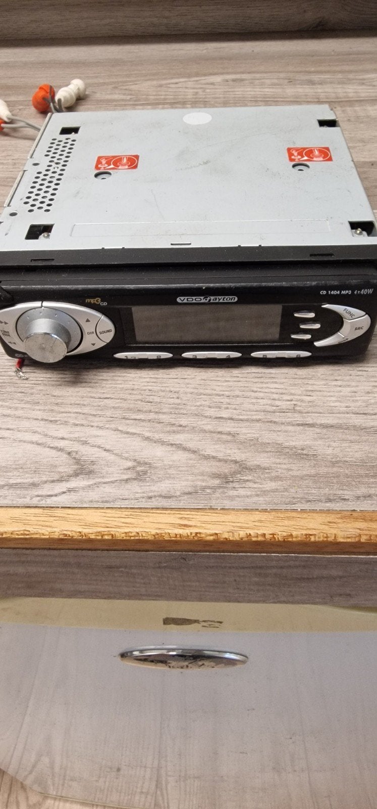VDO Dayton CD 1404 MP3 autoradio 4x40W (niet compleet), Ophalen of Verzenden, Gebruikt