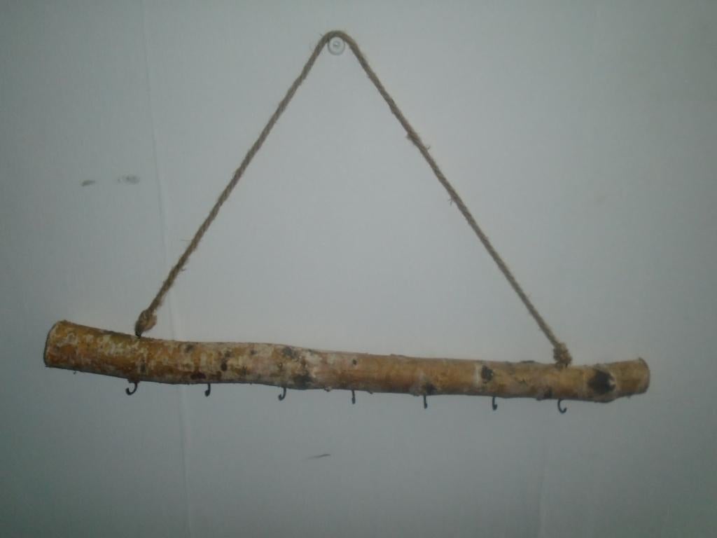 Decoratieve Grote Houten Boomstam Kapstok 80 cm, Huis en Inrichting, Zo goed als nieuw, Minder dan 100 cm, Hout, Ophalen