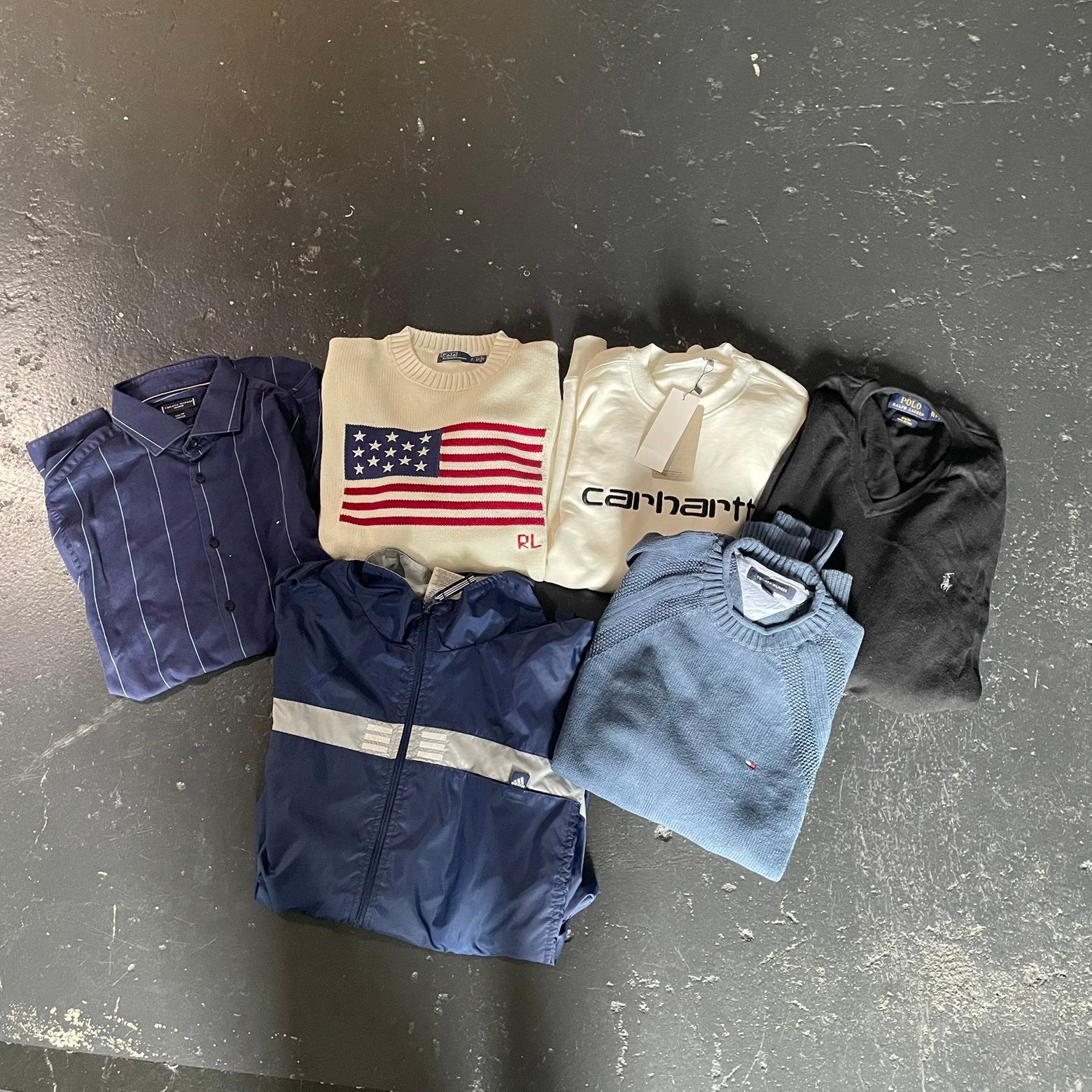 Kleding bundel O.A Ralph lauren, Tommy hillfiger en Carhartt, Kleding | Dames, Ophalen of Verzenden, Zo goed als nieuw, Zwart