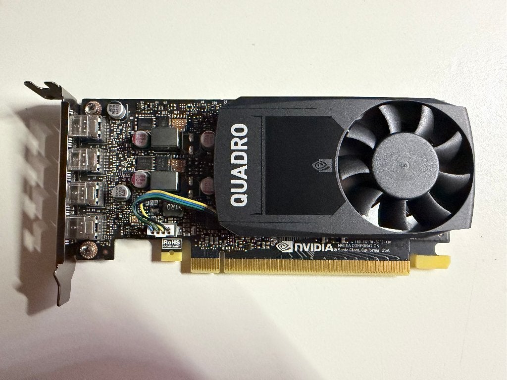 nVidia Quadro P1000 GPU | Low Profile SFF Bracket, PCI-Express 3, DisplayPort, Ophalen of Verzenden, Nvidia