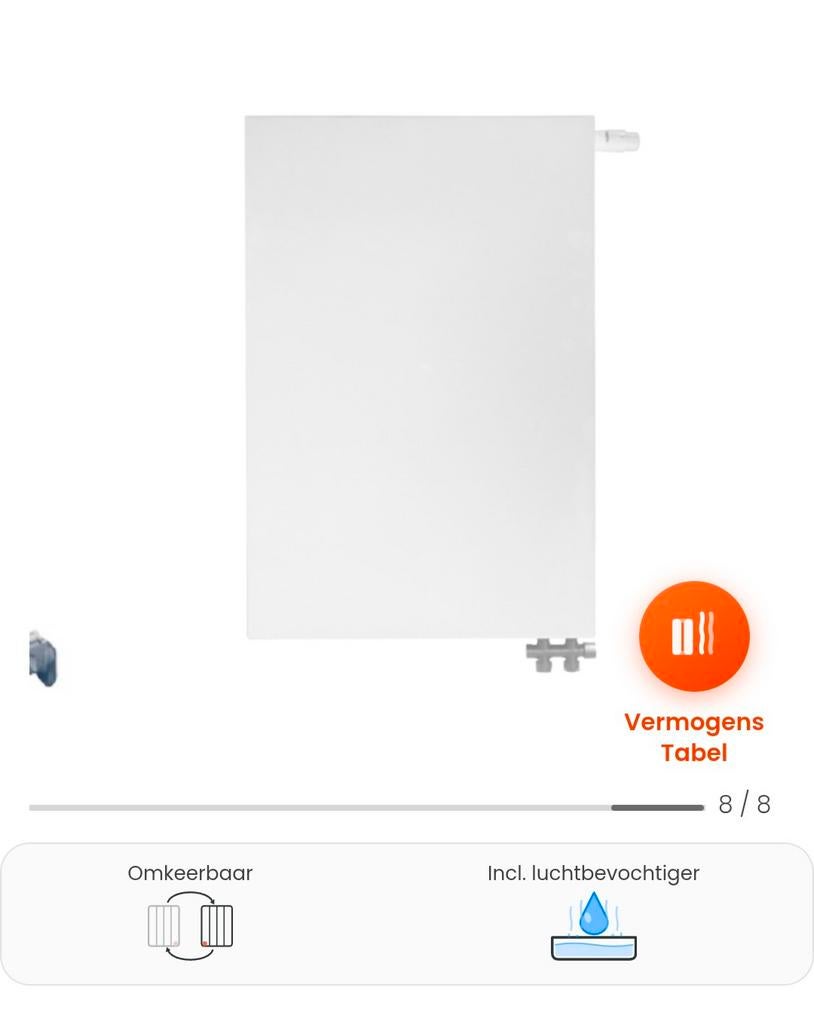 Nieuwe Oppio radiator 90x80 cm - Strak design, Ophalen, Radiator, Nieuw, 60 tot 150 cm