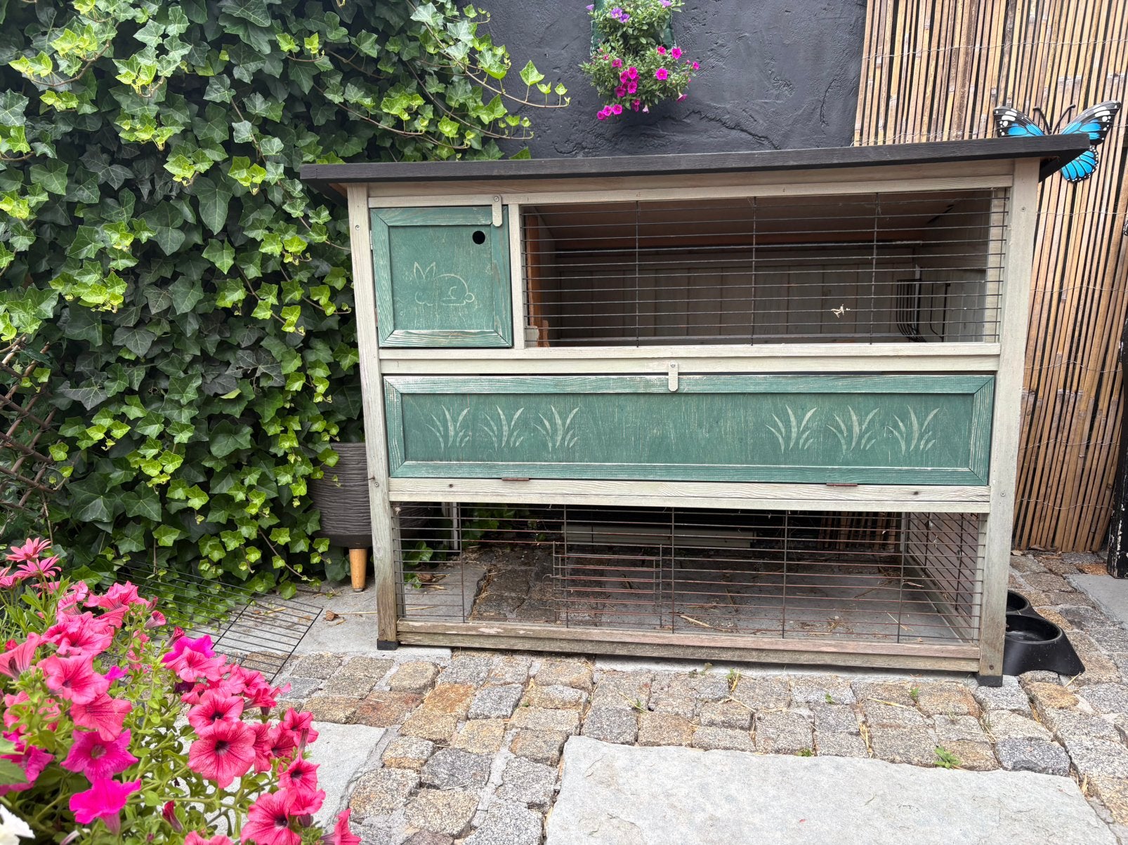 Konijnenhok, Dieren en Toebehoren, Ophalen, 110 cm of meer, Zo goed als nieuw, 90 cm of meer