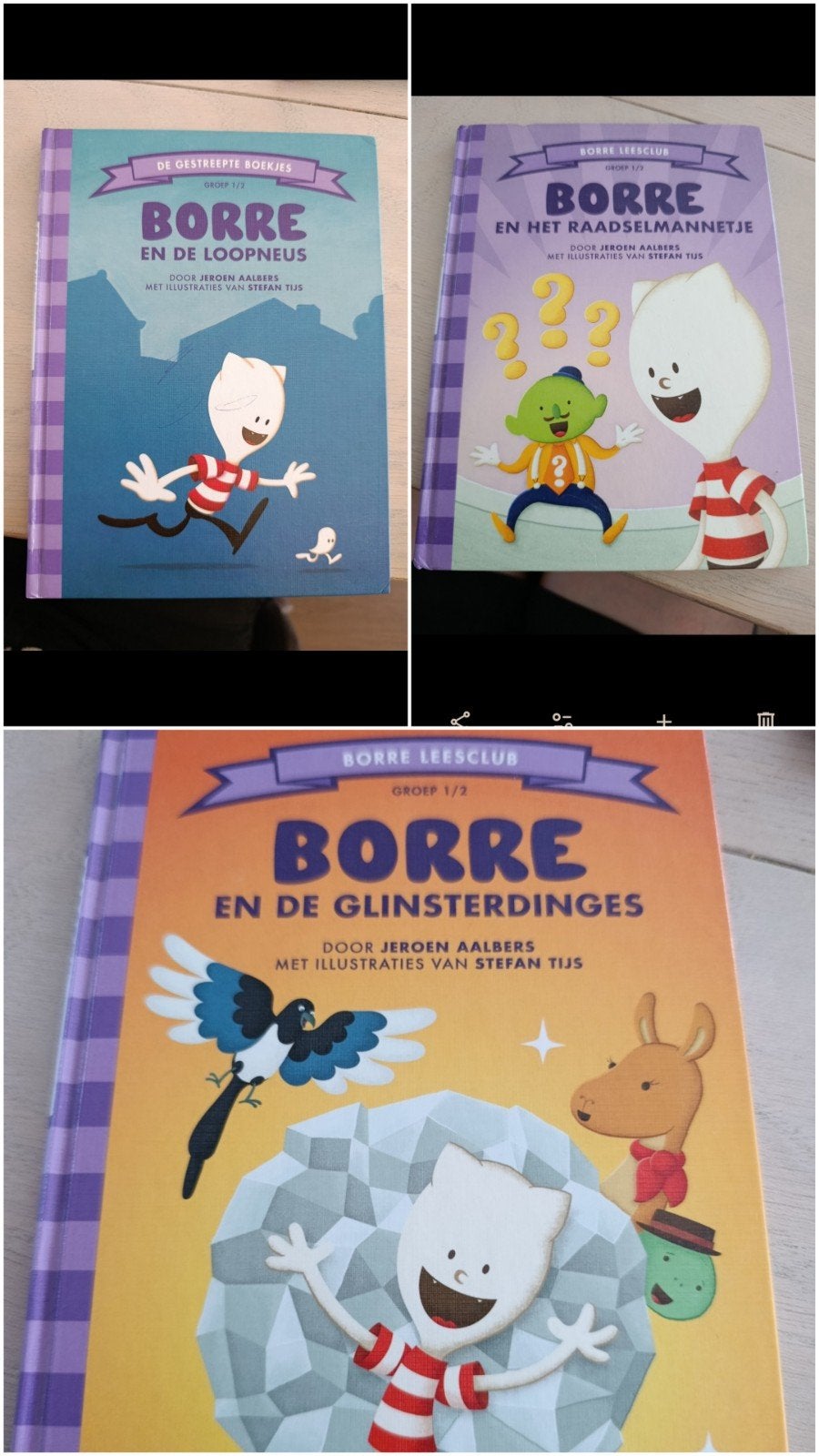 Borre Leesclub loopneus raadselmannetje glinsterdinges, Fictie algemeen, Jongen of Meisje, Ophalen of Verzenden, Zo goed als nieuw