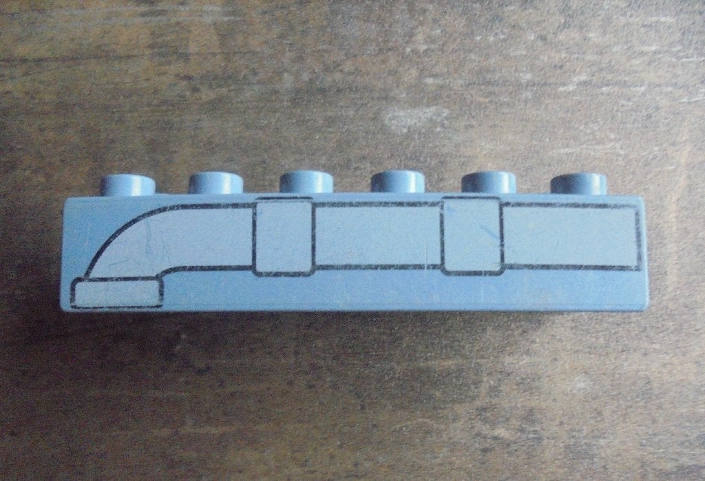 Lego Duplo Brick 2x6 (zie foto's), Ophalen of Verzenden, Gebruikt, Losse stenen, Duplo