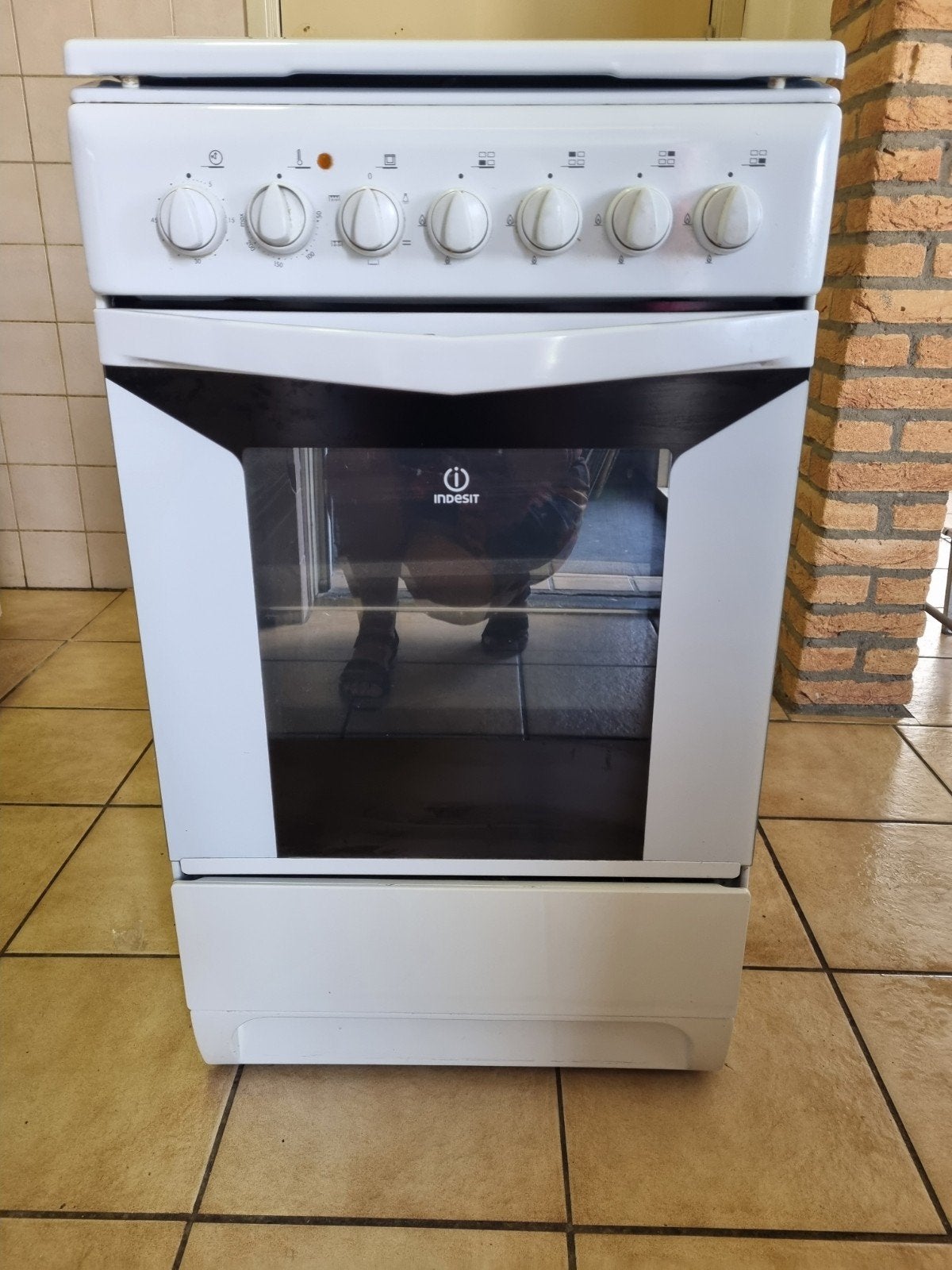 Gasfornuis met oven., Ophalen, Gebruikt, 4 kookzones, Gas