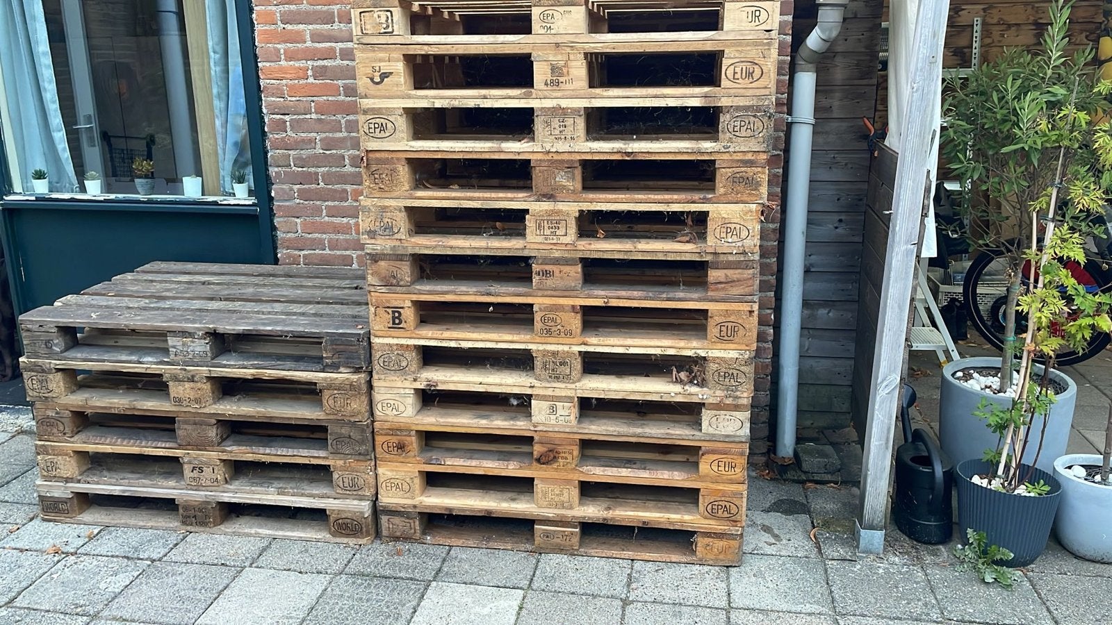 17 Euro pallets in goede staat - Zelf ophalen, Ophalen, Gebruikt, 100 cm of meer, 60 cm of meer