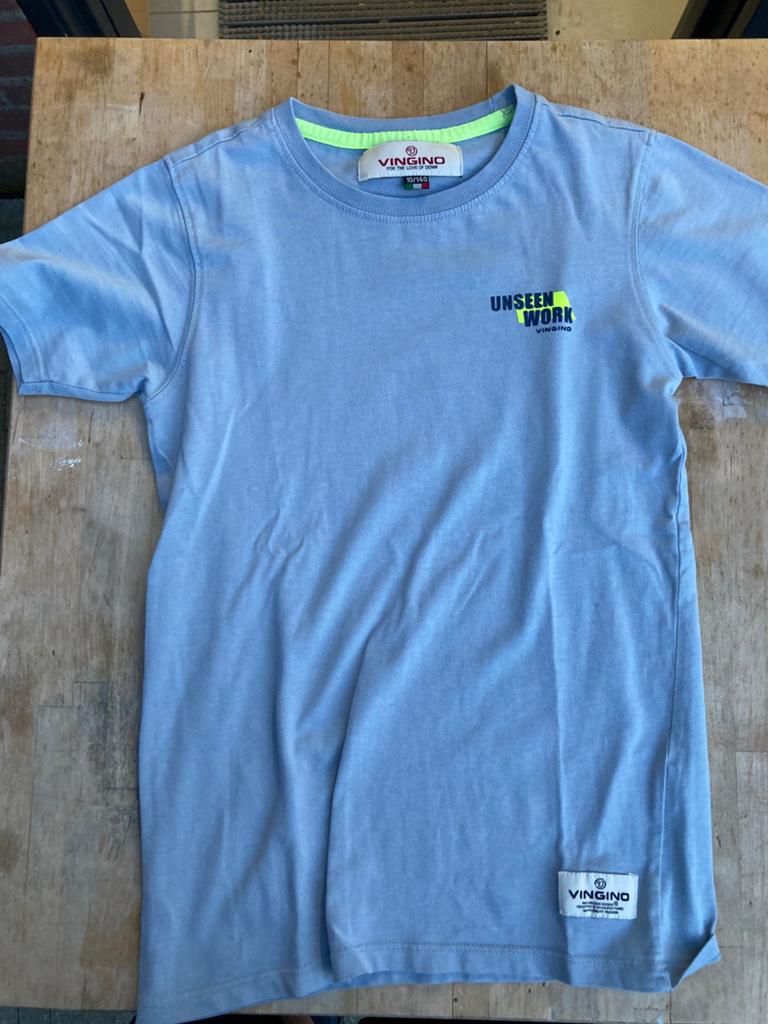 Vingino shirt maat 140, Kinderen en Baby's, Kinderkleding | Maat 140, Ophalen of Verzenden, Zo goed als nieuw, Jongen, Shirt of Longsleeve
