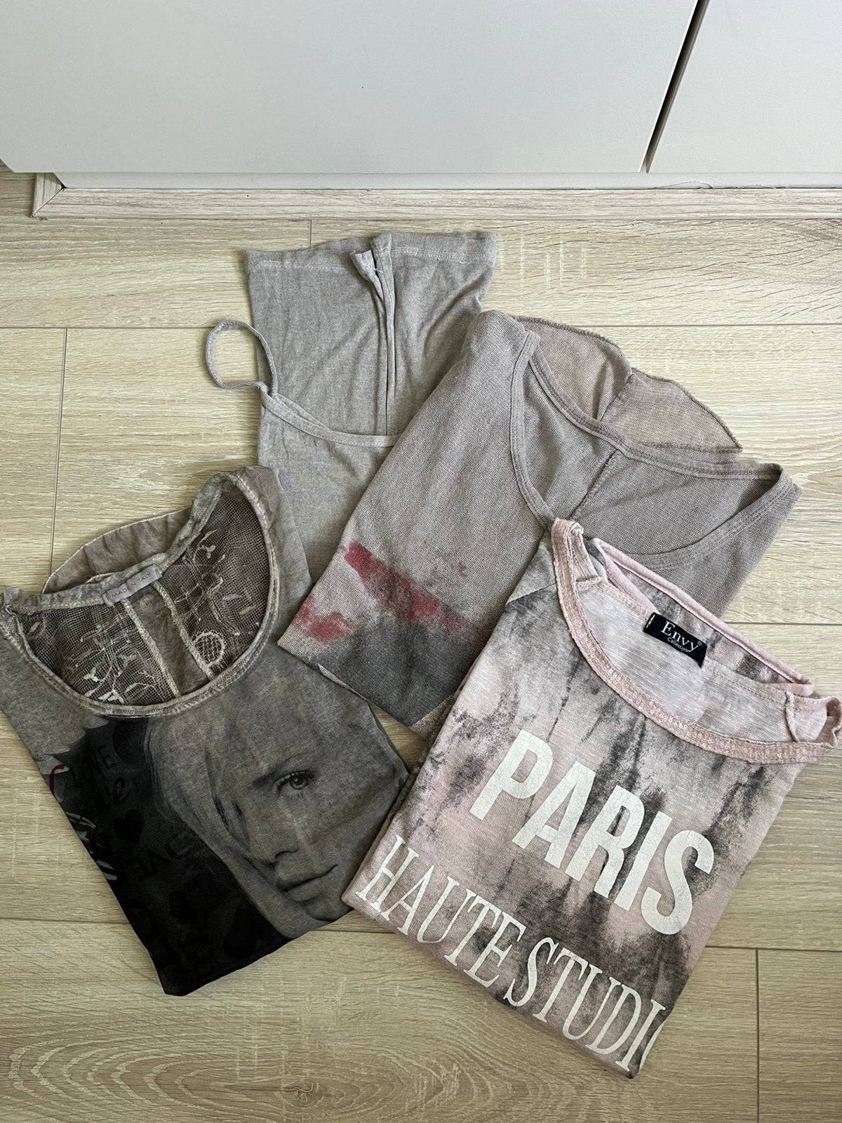 SALE 3 dames shirts plus hemdje, Ophalen of Verzenden, Zo goed als nieuw, Maat 46/48 (XL) of groter