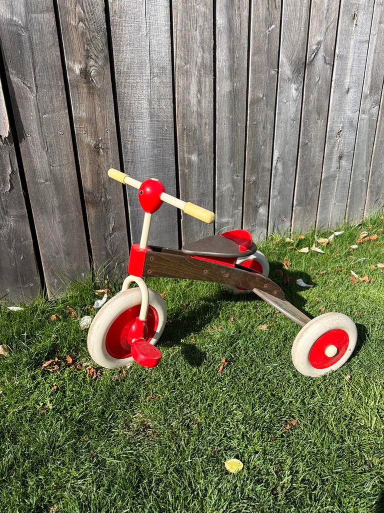 Retro houten driewieler abc, Ophalen, Zo goed als nieuw