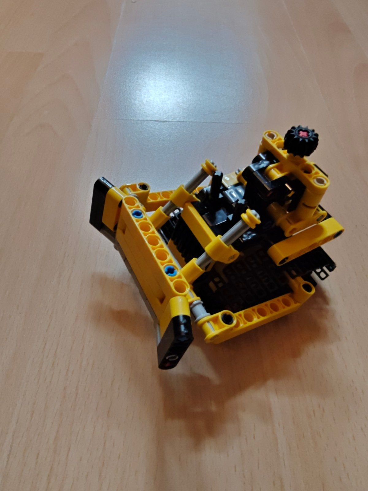 Lego Technic Bulldozer (geel/zwart), Ophalen of Verzenden, Zo goed als nieuw