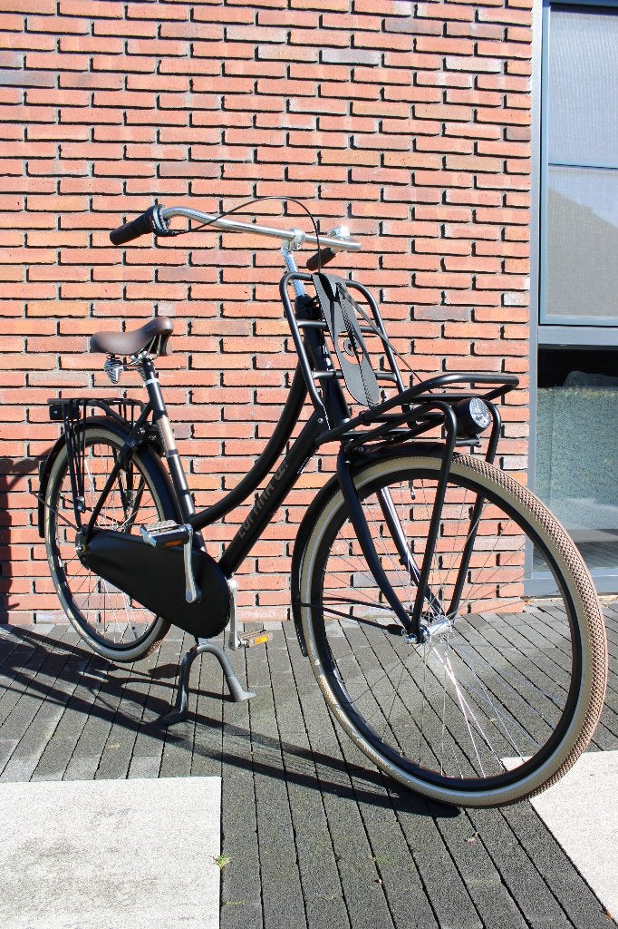 ZGAN: Cortina U4 Transport damesfiets zwart onbeschadigd!, Terugtraprem, Versnellingen, 56 cm of meer, Zo goed als nieuw