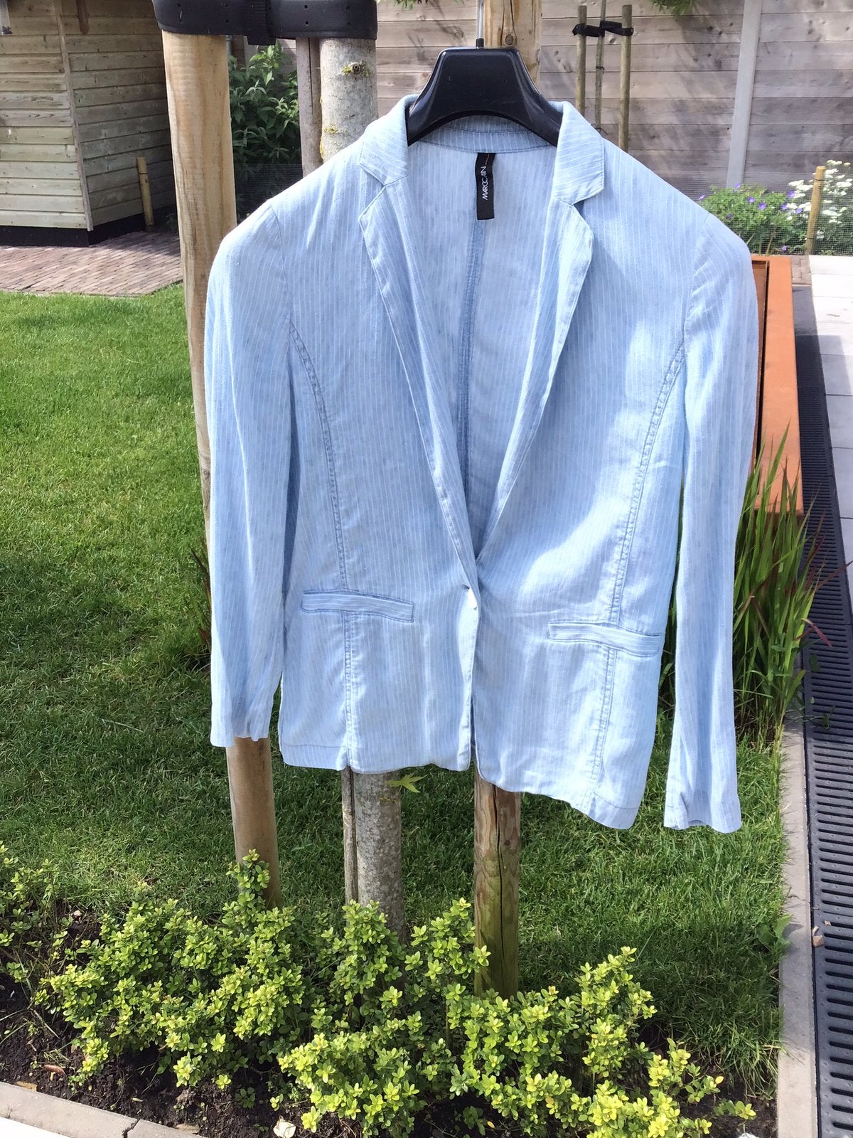 Marccain jasje , colbert, Ophalen of Verzenden, Zo goed als nieuw, Maat 38/40 (M), Blauw