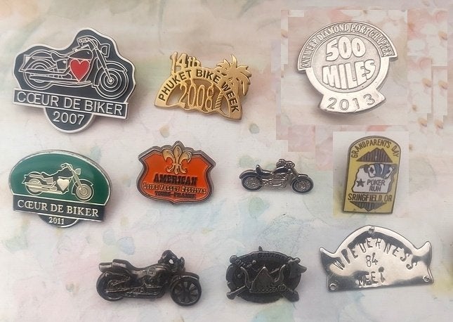 9 HOG pins, Verzamelen, Ophalen of Verzenden, Zo goed als nieuw, Transport, Speldje of Pin