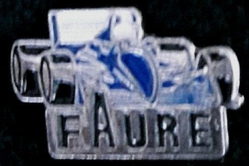 Faure (Nick) raceauto pin, Verzenden, Nieuw, Transport, Speldje of Pin