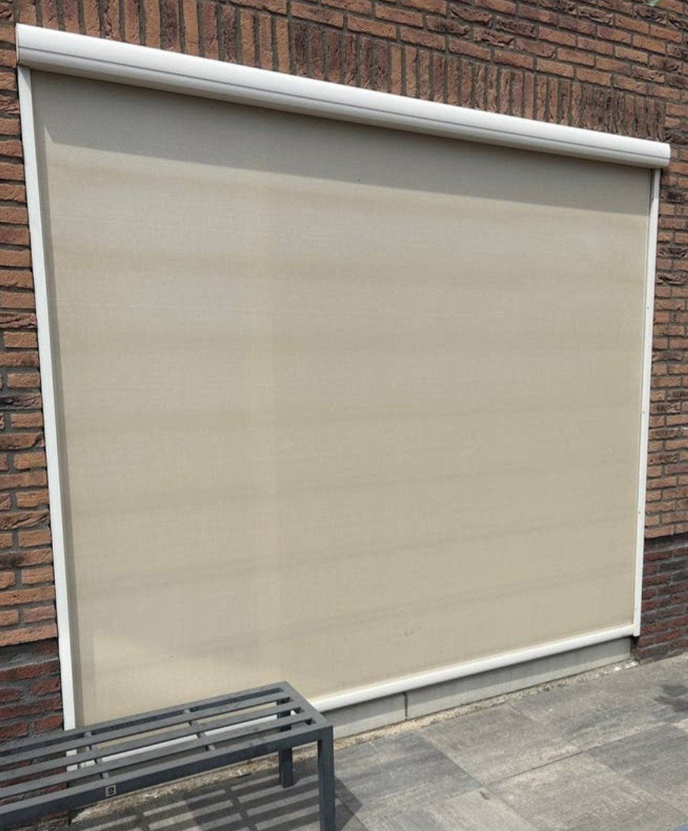 Zonnescreen - Beige - Goede staat, Ophalen, Gebruikt, 150 tot 300 cm, 250 cm tot 450 cm