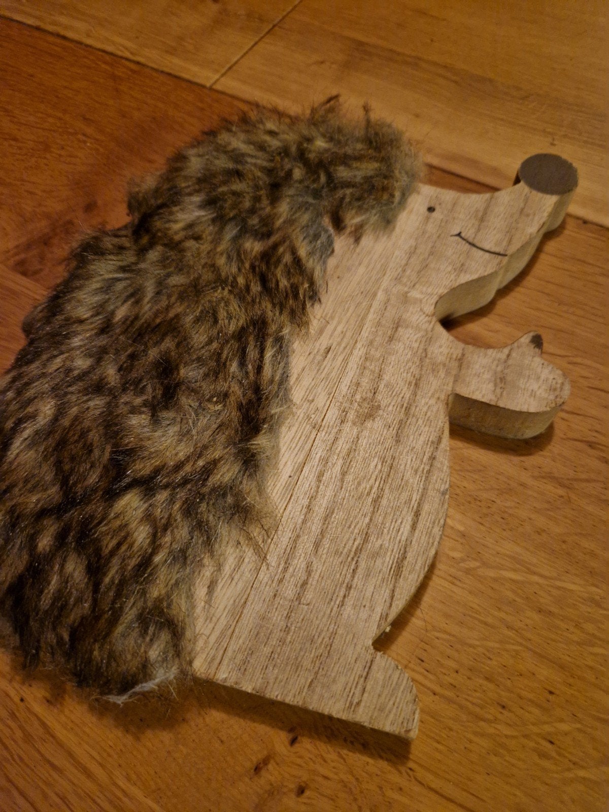 HOUTEN EGEL 🍂 🦔🍁 HERFST DECORATIE, Ophalen of Verzenden, Dier