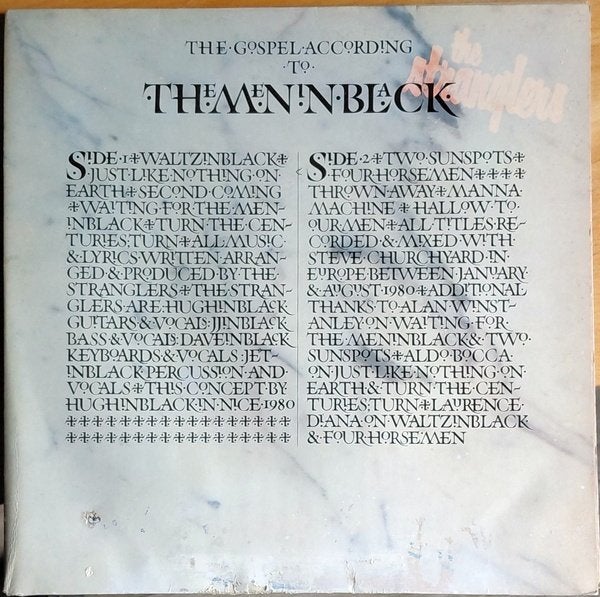 The Stranglers – The Gospel According To The Meninblack, Gebruikt, Ophalen of Verzenden, Punk Rock, 12 inch