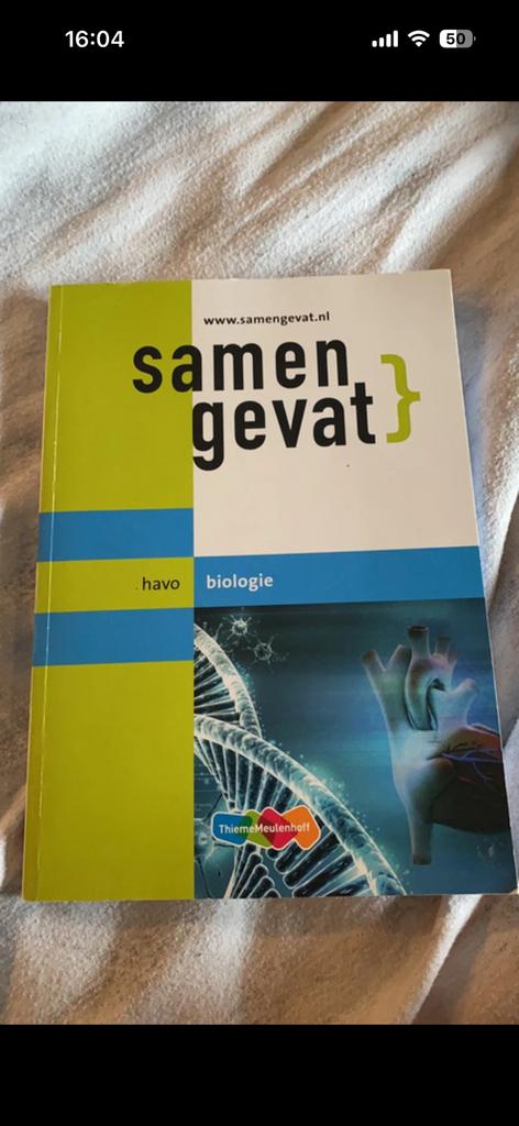 Samengevat examdnbundel biologie havo, Ophalen of Verzenden, Zo goed als nieuw, HAVO, Biologie