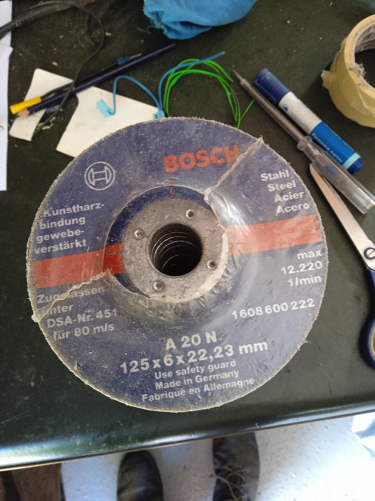 afbraamschijven 125 mm, Ophalen of Verzenden, Minder dan 700 watt, Haakse handslijpmachine