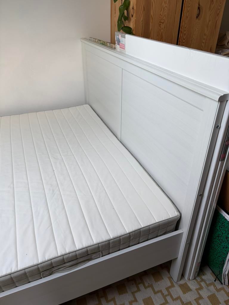 Tweepersoonsbed Ikea 160x200cm, Ophalen, Tweepersoons, Zo goed als nieuw, 160 cm
