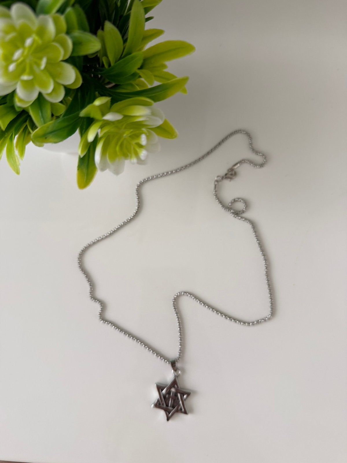 Davidster met Kruis, Ophalen of Verzenden, Zo goed als nieuw, Zilver, Overige materialen