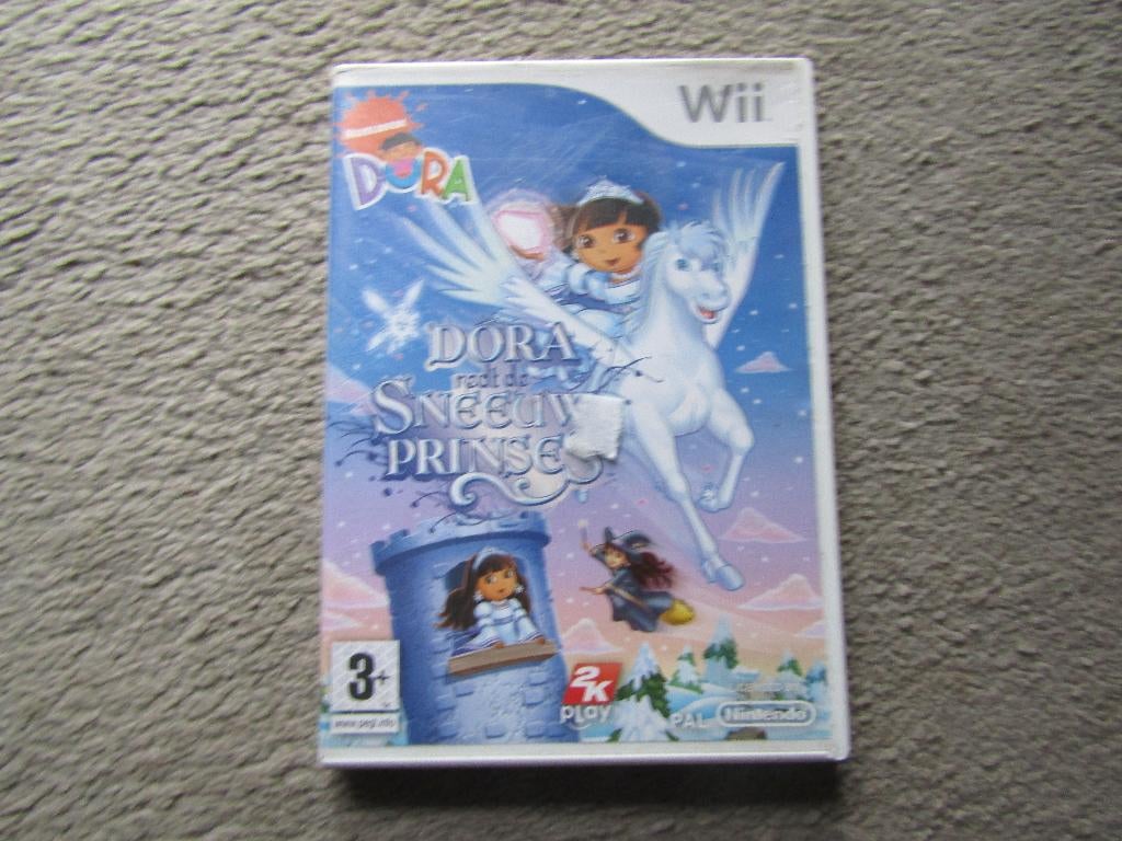 Wii spel: Dora redt de sneeuwprinses, Puzzel en Educatief, Gebruikt, 1 speler, Ophalen of Verzenden