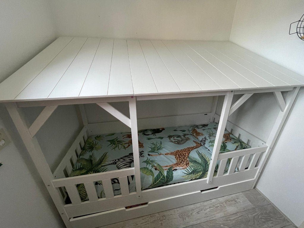 Bed, 85 tot 100 cm, Gebruikt, 180 cm of meer, Ophalen