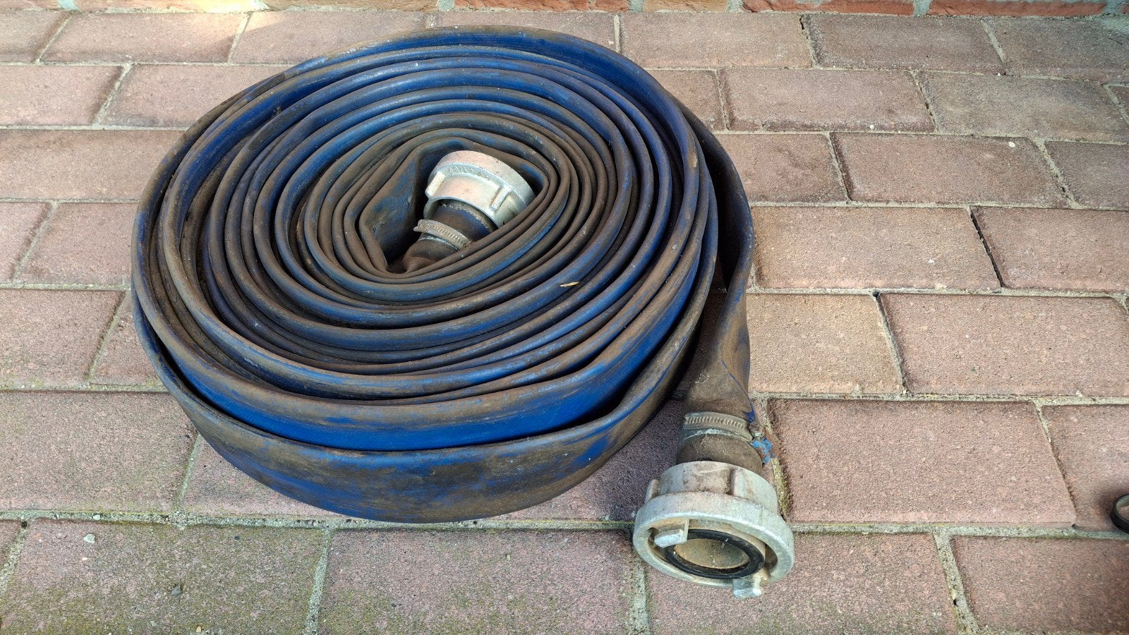 Blauwe waterslang / brandweerslang - 21 meter, Tuin en Terras, Tuinslangen, Ophalen