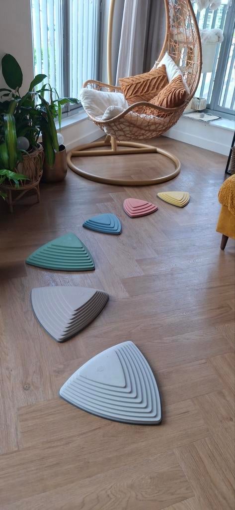 Gonge rivierstenen Montessori - Grove Motoriek, Ophalen of Verzenden, Gebruikt, Bouwen