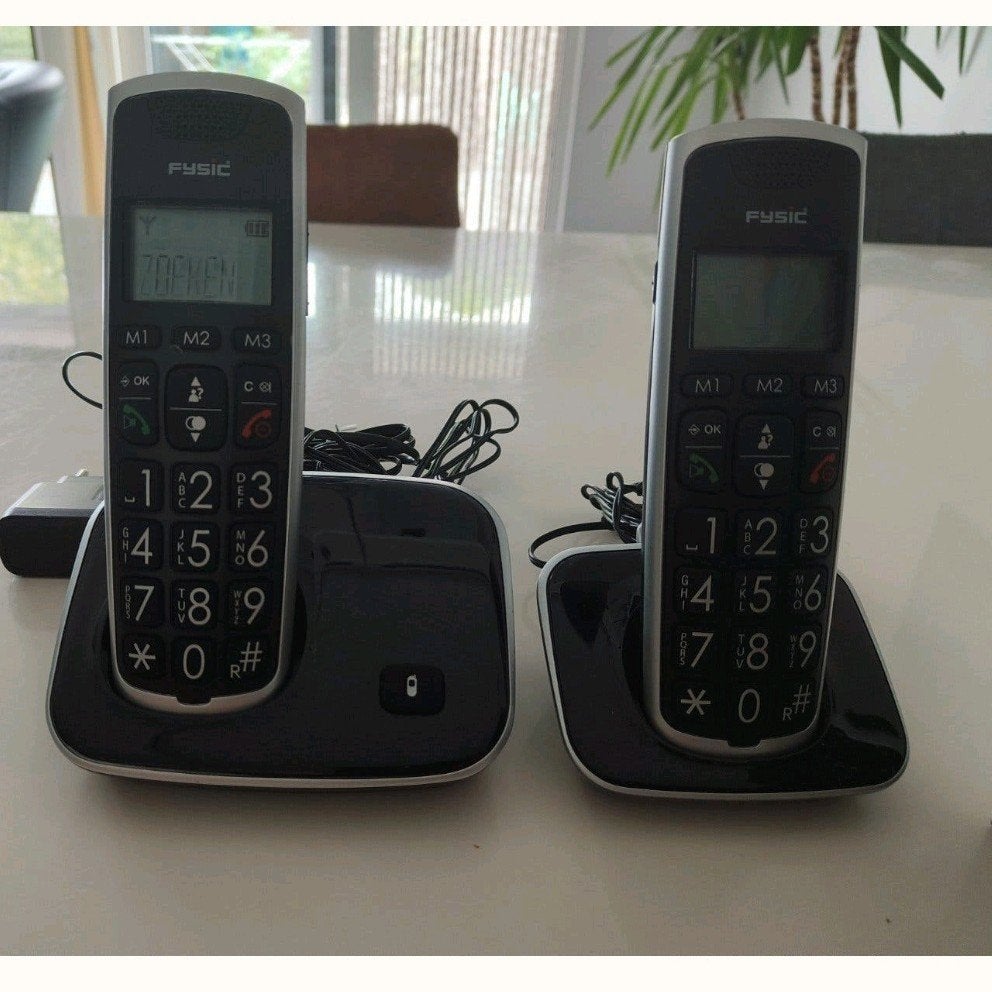 Fysic FX-6020 Senioren Dect Telefoon Duo, Ophalen of Verzenden, Zo goed als nieuw, 2 handsets
