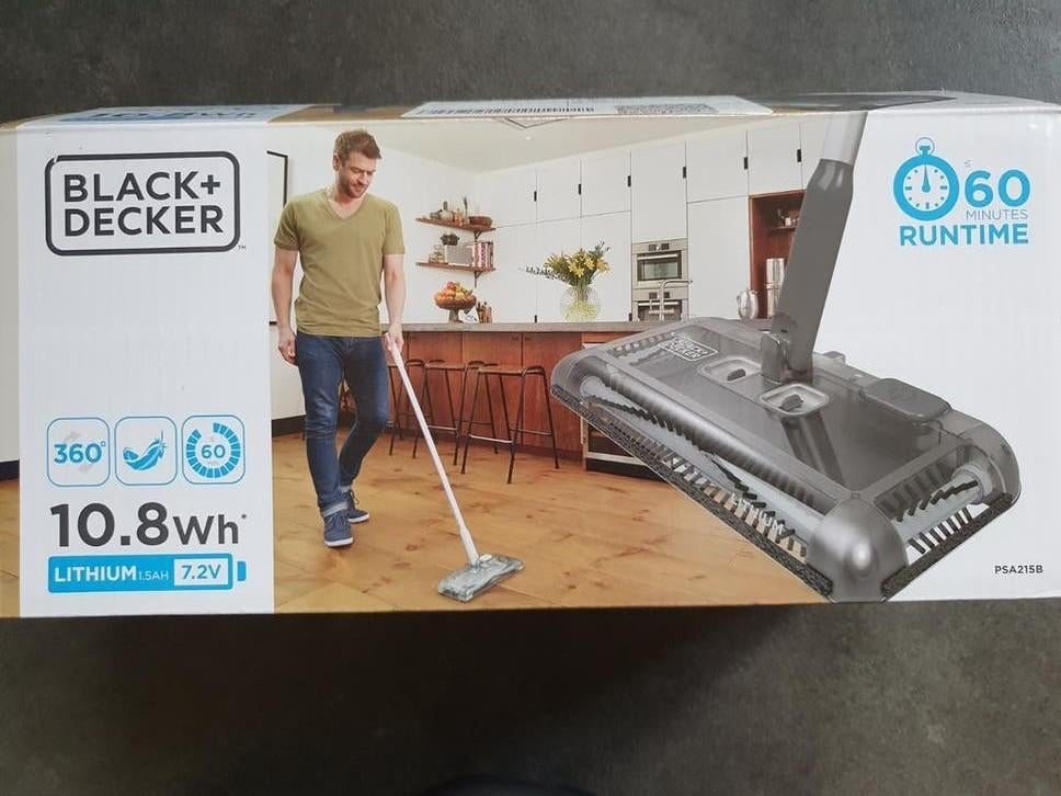 Zgan Black en Decker rolveger oplaadbaar, Huis en Inrichting, Schoonmaakartikelen, Ophalen of Verzenden, Raamwisser of Trekker
