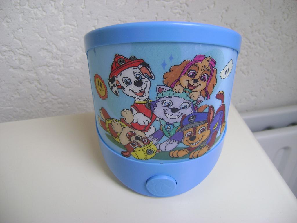paw patrol lamp hang/staan 17hx13br aan/uit knop op batterij, Ophalen of Verzenden, Zo goed als nieuw, Lamp