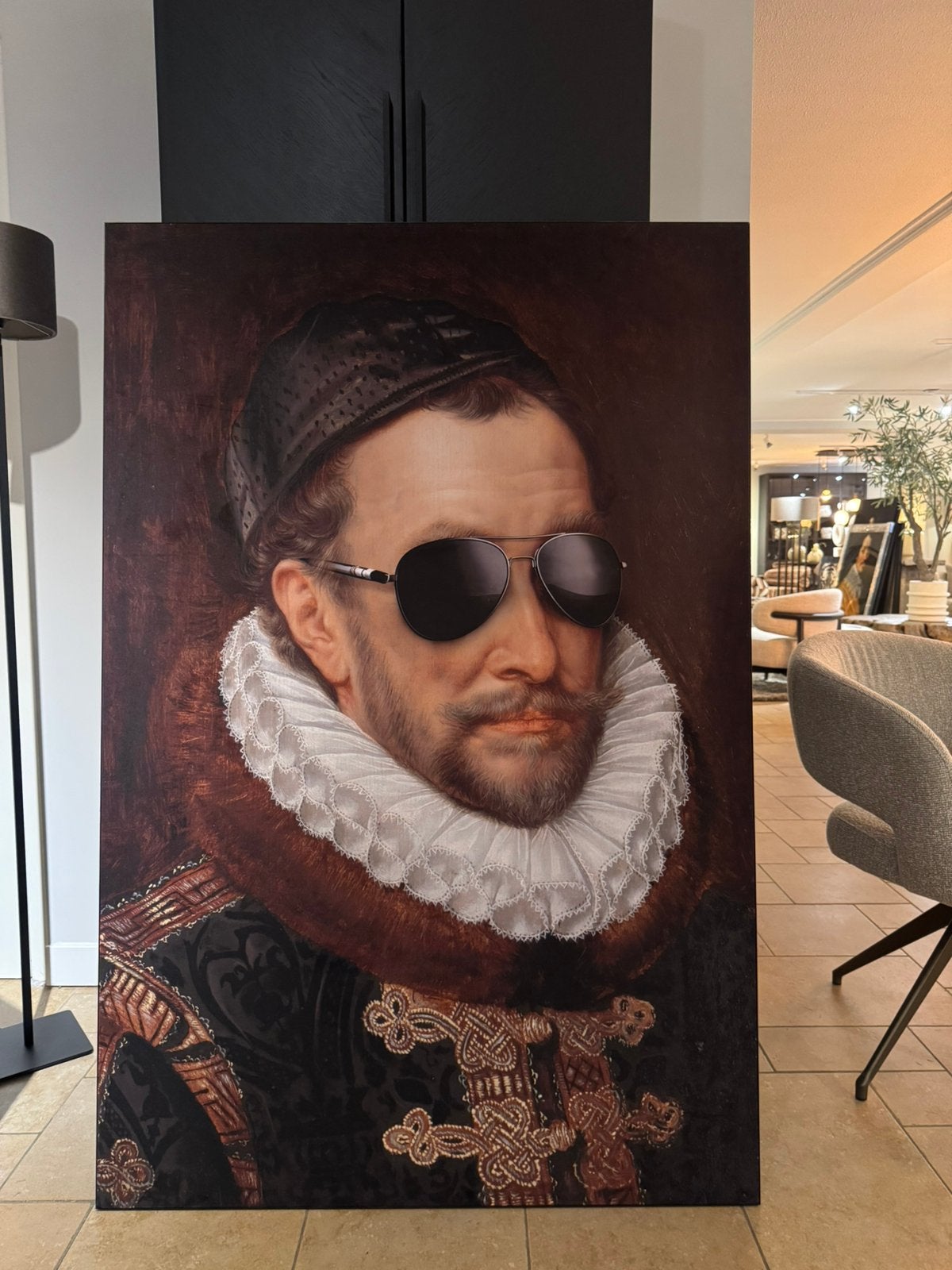 Schilderij willem van oranje, Ophalen