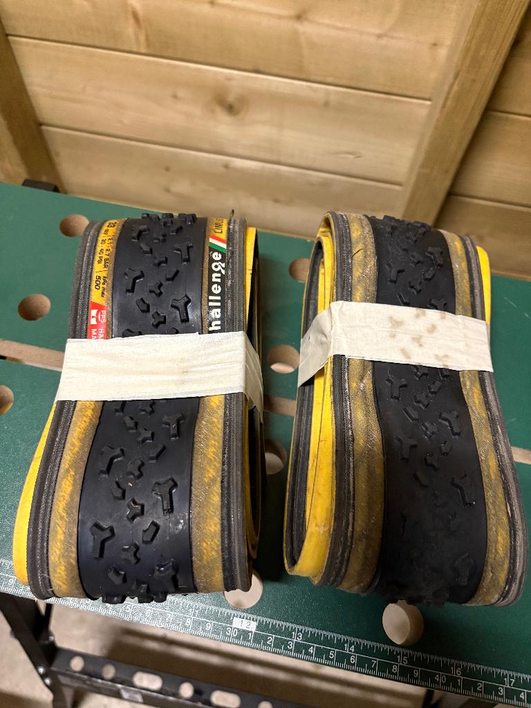 Set Challenge Limus cyclocoss banden, Fietsen en Brommers, Fietsonderdelen, Ophalen of Verzenden, Zo goed als nieuw, Racefiets
