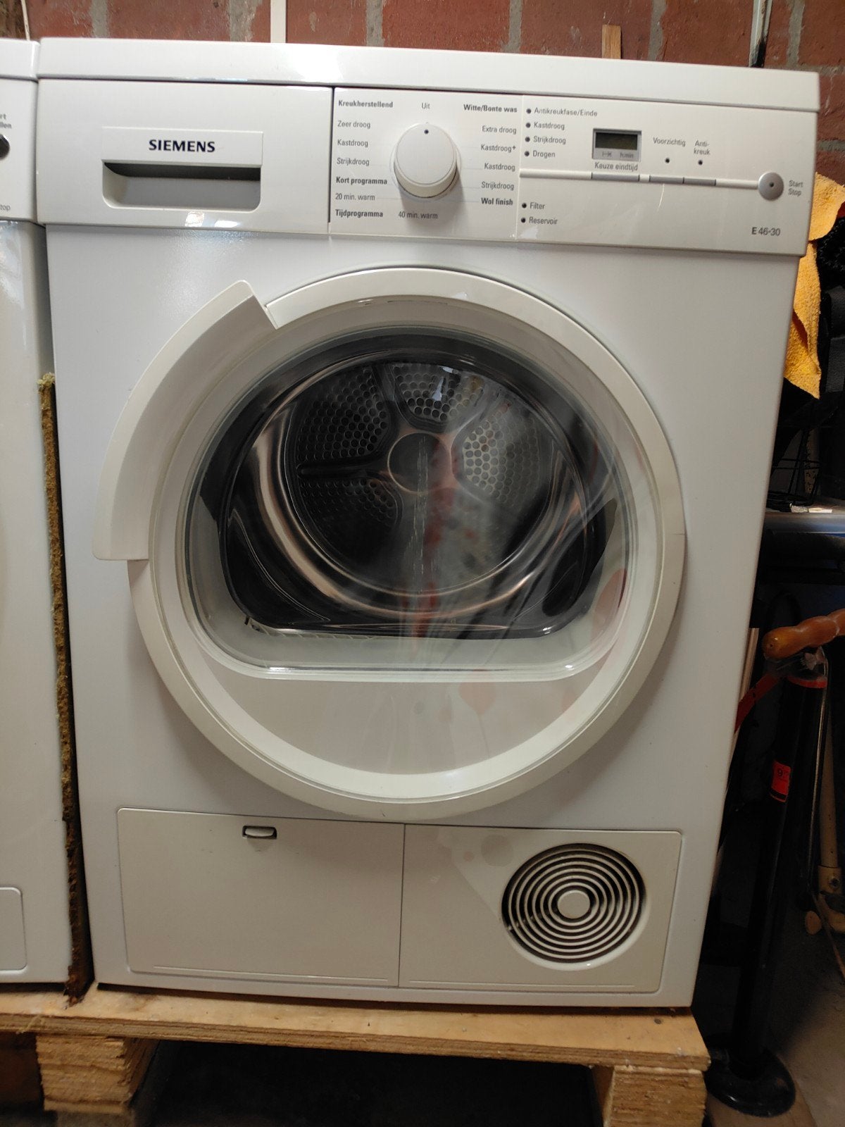 Koopje! Siemens Wasdroger E46-30 - Netjes en Goed Werkend, Witgoed en Apparatuur, Wasdrogers, Ophalen, 6 tot 8 kg, Gebruikt, Voorlader