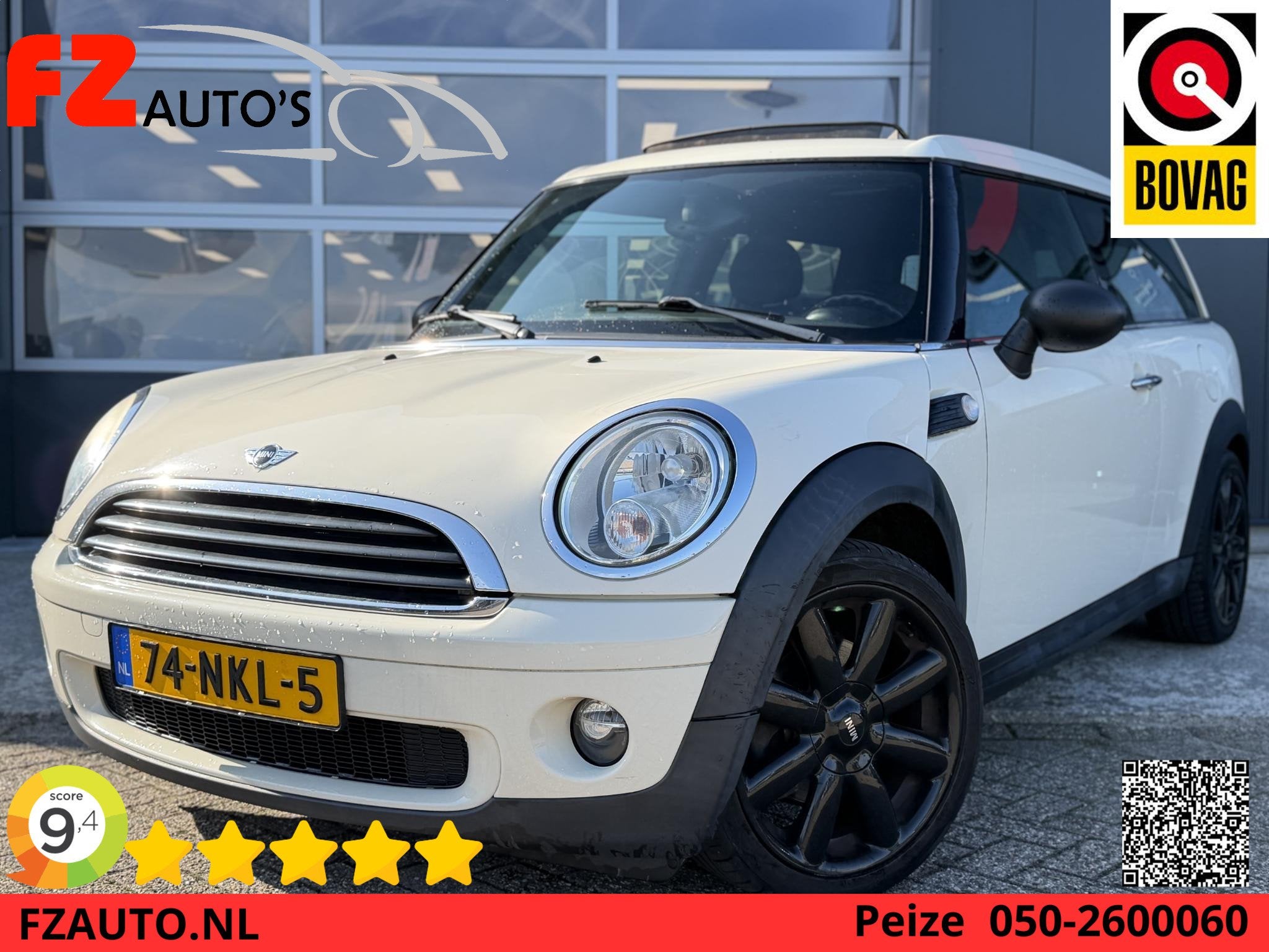 MINI Clubman 1.6 One Business Line - Schuif/Kantel Dak - Cru, Auto's, Mini, Voorwielaandrijving, Euro 5, Stof, Gebruikt