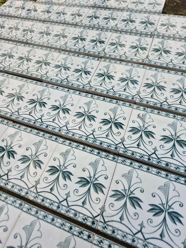 52 stuks Supergave antieke randtegel 12.1x12.1cm