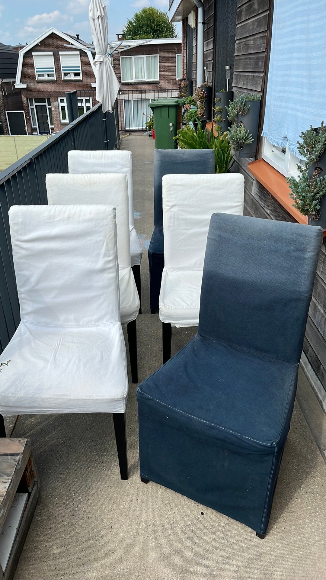 Eettafelstoelen 6 stuks. Stoelhoezen zijn te vervangen Ikea, Huis en Inrichting, Stoelen, Ophalen, Gebruikt, Zwart, Vijf, Zes of meer stoelen