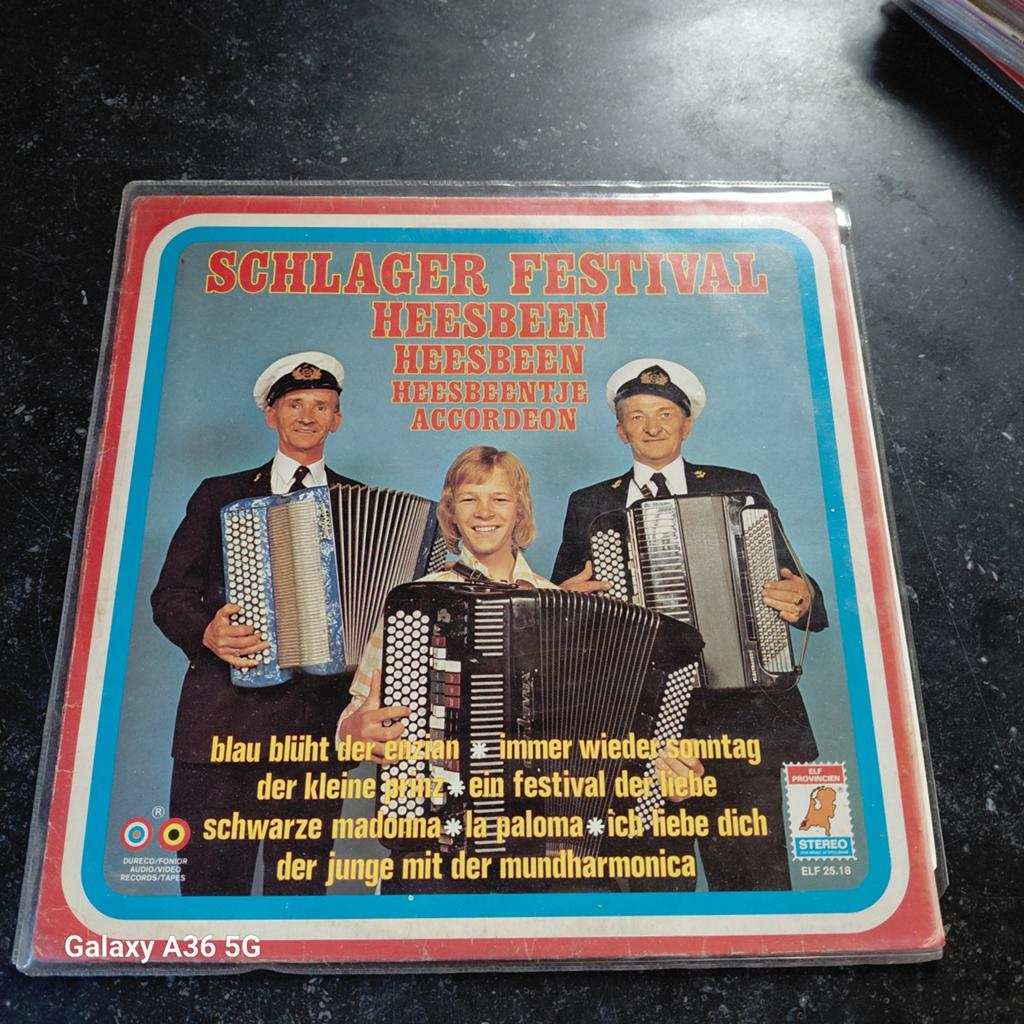 Schlager Festival Heesbeen Heesbeentje Accordeon LP, Ophalen of Verzenden, Gebruikt