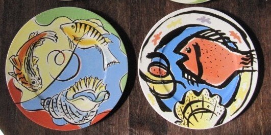 2XL kunstborden ZEE Villeroy Boch, onderborden, pizzaborden, Villeroy & Boch, Ophalen of Verzenden, Zo goed als nieuw, Bord(en)